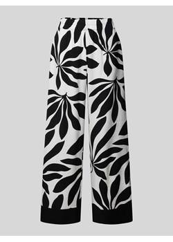 Spodnie materiałowe o kroju regular fit z nadrukiem na całej powierzchni model ‘Janina’ ze sklepu Peek&Cloppenburg  w kategorii Spodnie damskie - zdjęcie 172372209