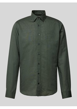 Koszula biznesowa o kroju slim fit z kołnierzykiem typu kent ze sklepu Peek&Cloppenburg  w kategorii Koszule męskie - zdjęcie 172372267