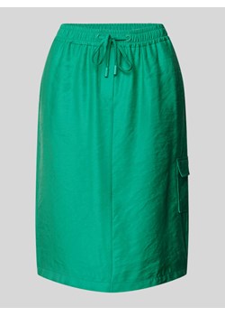 Spódnica o długości do kolan w jednolitym kolorze ze sklepu Peek&Cloppenburg  w kategorii Spódnice - zdjęcie 172372337