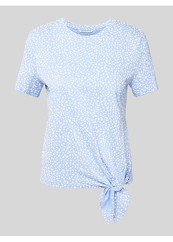 T-shirt z wiązanym detalem ze sklepu Peek&Cloppenburg  w kategorii Bluzki damskie - zdjęcie 172372427