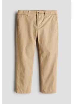 H & M - Spodnie chinos z diagonalu - Beżowy ze sklepu H&M w kategorii Spodnie chłopięce - zdjęcie 172372607