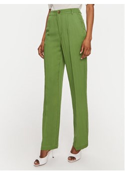 United Colors Of Benetton Spodnie materiałowe 47OZDF06F Zielony Regular Fit ze sklepu MODIVO w kategorii Spodnie damskie - zdjęcie 172372898