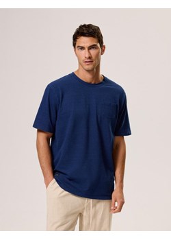 Koszulka LISBON DENIM Granat M ze sklepu Diverse w kategorii T-shirty męskie - zdjęcie 172373268