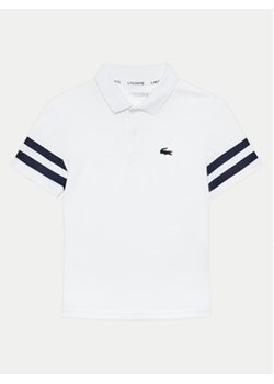 Lacoste Polo DJ7435 Biały Regular Fit ze sklepu MODIVO w kategorii T-shirty chłopięce - zdjęcie 172374908