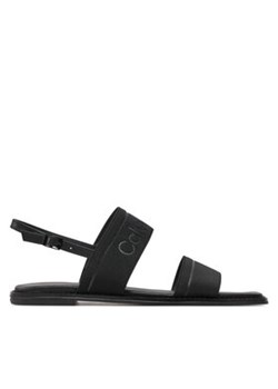 Calvin Klein Sandały Flat Sandal He HW0HW01990 Czarny ze sklepu MODIVO w kategorii Sandały damskie - zdjęcie 172375015