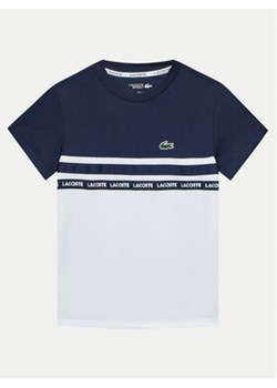 Lacoste T-Shirt TJ7417 Biały Regular Fit ze sklepu MODIVO w kategorii T-shirty chłopięce - zdjęcie 172375187