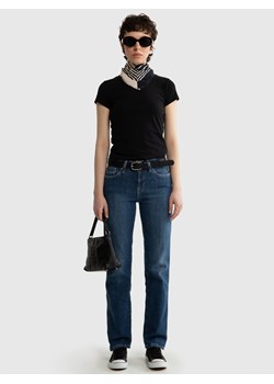 Koszulka damska z krótkim rękawem czarna Classaca 906 ze sklepu Big Star w kategorii Bluzki damskie - zdjęcie 172375405