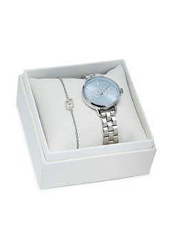 Zestaw zegarek i bransoletka Liu Jo Couple Plus TLJ2039 Srebrny ze sklepu eobuwie.pl w kategorii Zegarki - zdjęcie 172375908