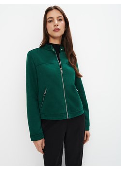 Mohito - Zielona kurtka ze stójką - ciemny zielony ze sklepu Mohito w kategorii Kurtki damskie - zdjęcie 172377437