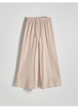 Reserved - Spodnie culotte - kremowy ze sklepu Reserved w kategorii Spodnie damskie - zdjęcie 172378197
