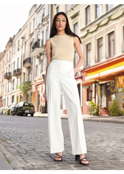 Sinsay - Spodnie eleganckie - biały ze sklepu Sinsay w kategorii Spodnie damskie - zdjęcie 172378569