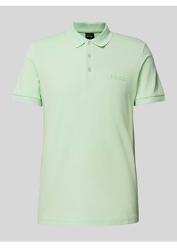 Koszulka polo z detalem z logo model ‘Paule’ ze sklepu Peek&Cloppenburg  w kategorii T-shirty męskie - zdjęcie 172379559