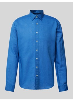 Koszula biznesowa o kroju slim fit z kołnierzykiem typu kent ze sklepu Peek&Cloppenburg  w kategorii Koszule męskie - zdjęcie 172379645
