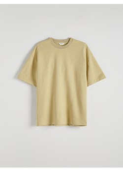 Reserved - Gładki T-shirt oversize - oliwkowy ze sklepu Reserved w kategorii T-shirty męskie - zdjęcie 172380435