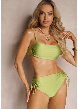 Jasnozielone Bikini Dwuczęściowe Stanik z Regulowanymi Ramiączkami Majtki High Waist Dimmina ze sklepu Renee odzież w kategorii Stroje kąpielowe - zdjęcie 172381118