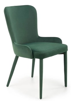 Zielone nowoczesne krzesło tapicerowane - Elso ze sklepu Edinos.pl w kategorii Krzesła - zdjęcie 172381288