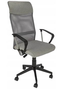 Szary fotel obrotowy biurowy - Egon ze sklepu Edinos.pl w kategorii Krzesła do biurka - zdjęcie 172381617