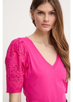 Morgan t-shirt DPALM kolor różowy DPALM ze sklepu ANSWEAR.com w kategorii Bluzki damskie - zdjęcie 172382335