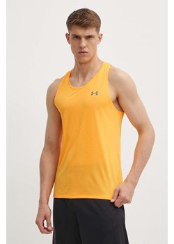 Under Armour t-shirt do biegania Streaker kolor pomarańczowy ze sklepu ANSWEAR.com w kategorii T-shirty męskie - zdjęcie 172382426
