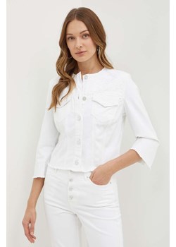 Guess kurtka jeansowa TERESA damska kolor biały przejściowa W4GN41 D4MW4 ze sklepu ANSWEAR.com w kategorii Kurtki damskie - zdjęcie 172382505