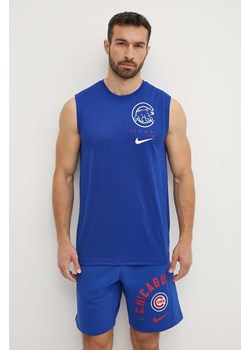 Nike t-shirt treningowy Chicago Cubs kolor niebieski ze sklepu ANSWEAR.com w kategorii T-shirty męskie - zdjęcie 172382929