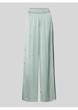 Spodnie materiałowe z szeroką nogawką i efektem marszczenia model ‘Asaka’ ze sklepu Peek&Cloppenburg  w kategorii Spodnie damskie - zdjęcie 172382999