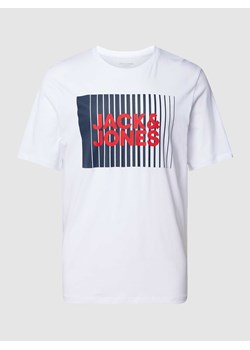 T-shirt z nadrukiem z logo model ‘CORP’ ze sklepu Peek&Cloppenburg  w kategorii T-shirty męskie - zdjęcie 172383067