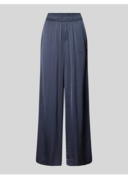 Spodnie materiałowe z szeroką nogawką i efektem marszczenia model ‘Asaka’ ze sklepu Peek&Cloppenburg  w kategorii Spodnie damskie - zdjęcie 172383077