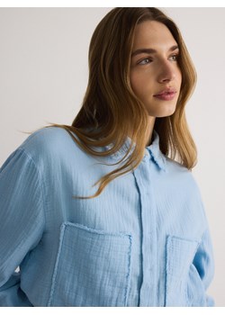 Reserved - Muślinowa koszula - jasnoniebieski ze sklepu Reserved w kategorii Koszule damskie - zdjęcie 172385105