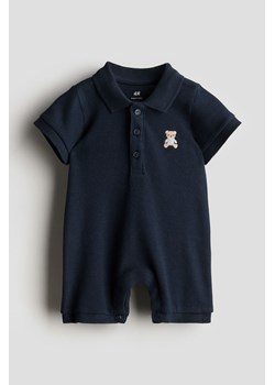 H & M - Kombinezon z kołnierzykiem - Niebieski ze sklepu H&M w kategorii Odzież dla niemowląt - zdjęcie 172386995