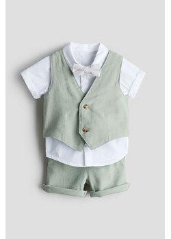 H & M - Elegancki komplet 4-częściowy - Zielony ze sklepu H&M w kategorii Ubranka do chrztu - zdjęcie 172387006
