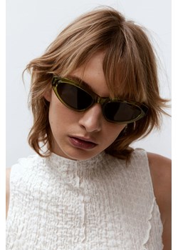 H & M - Okulary przeciwsłoneczne typu „kocie oczy" - Zielony ze sklepu H&M w kategorii Okulary przeciwsłoneczne damskie - zdjęcie 172387117