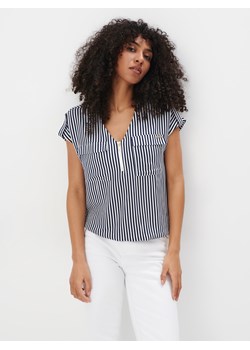 Mohito - Wzorzysta bluzka z wiskozy - biały ze sklepu Mohito w kategorii Bluzki damskie - zdjęcie 172387827