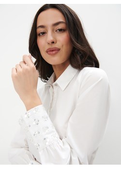 Mohito - Koszula z bawełny - biały ze sklepu Mohito w kategorii Koszule damskie - zdjęcie 172387906