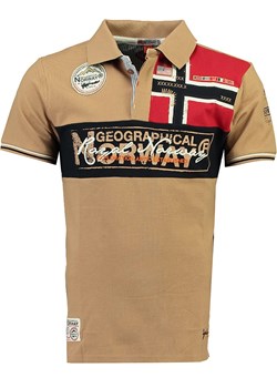 Geographical Norway Koszulka polo w kolorze beżowym ze sklepu Limango Polska w kategorii T-shirty męskie - zdjęcie 172389678