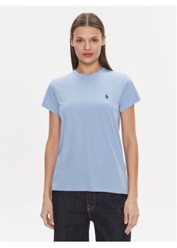 Polo Ralph Lauren T-Shirt 211898698014 Błękitny Regular Fit ze sklepu MODIVO w kategorii Bluzki damskie - zdjęcie 172389968