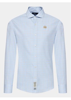 La Martina Koszula Innocent WMC015 PP655 Błękitny Regular Fit ze sklepu MODIVO w kategorii Koszule męskie - zdjęcie 172390067