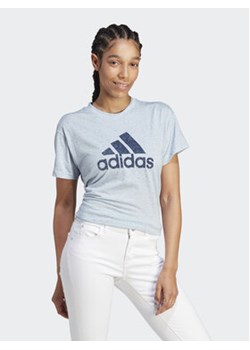 adidas T-Shirt Future Icons Winners 3.0 IM2418 Błękitny Regular Fit ze sklepu MODIVO w kategorii Bluzki damskie - zdjęcie 172390068