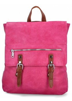 Plecak Damski Vintage XL firmy Herisson Fuksjowy (kolory) ze sklepu torbs.pl w kategorii Plecaki - zdjęcie 172390978