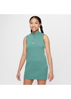Dziewczęca sukienka Nike Sportswear - Zieleń ze sklepu Nike poland w kategorii Sukienki - zdjęcie 172393307