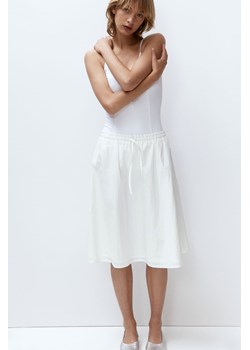H & M - Kloszowa spódnica nylonowa - Biały ze sklepu H&M w kategorii Spódnice - zdjęcie 172393467