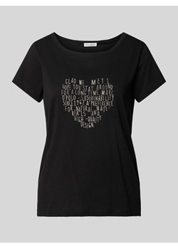 T-shirt z nadrukiem ze sloganem ze sklepu Peek&Cloppenburg  w kategorii Bluzki damskie - zdjęcie 172393569