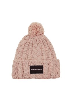 Karl Lagerfeld Wełniana czapka k/essential cable knit ze sklepu Gomez Fashion Store w kategorii Czapki zimowe damskie - zdjęcie 172394085