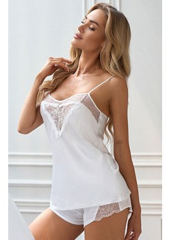 Seksowna piżama damska dwuczęściowa biała Doreen, Kolor biały, Rozmiar S, DKaren ze sklepu Primodo w kategorii Piżamy damskie - zdjęcie 172398579