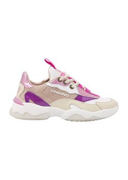 Vingino Skórzane sneakersy w kolorze różowym ze sklepu Limango Polska w kategorii Buty sportowe dziecięce - zdjęcie 172399039