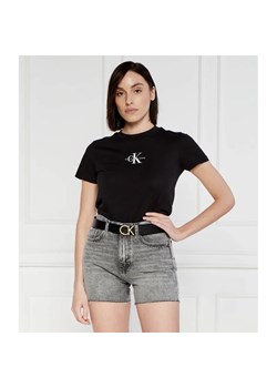 CALVIN KLEIN JEANS T-shirt | Cropped Fit ze sklepu Gomez Fashion Store w kategorii Bluzki damskie - zdjęcie 172399317