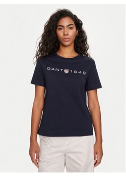 Gant T-Shirt Archive Shield 4200753 Granatowy Regular Fit ze sklepu MODIVO w kategorii Bluzki damskie - zdjęcie 172400636