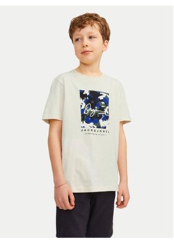 Jack&Jones Junior T-Shirt Joraruba 12257133 Écru Standard Fit ze sklepu MODIVO w kategorii T-shirty chłopięce - zdjęcie 172400689