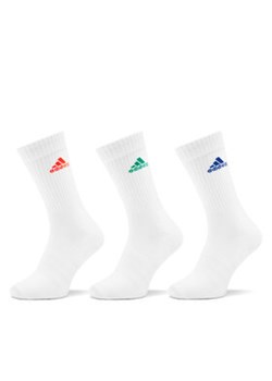adidas Skarpety wysokie unisex Cushioned Crew Socks 3 Pairs IC1314 Biały ze sklepu MODIVO w kategorii Skarpetki damskie - zdjęcie 172400696