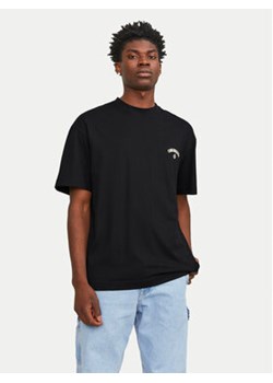 Jack&Jones T-Shirt Santorini 12251776 Czarny Wide Fit ze sklepu MODIVO w kategorii T-shirty męskie - zdjęcie 172400755